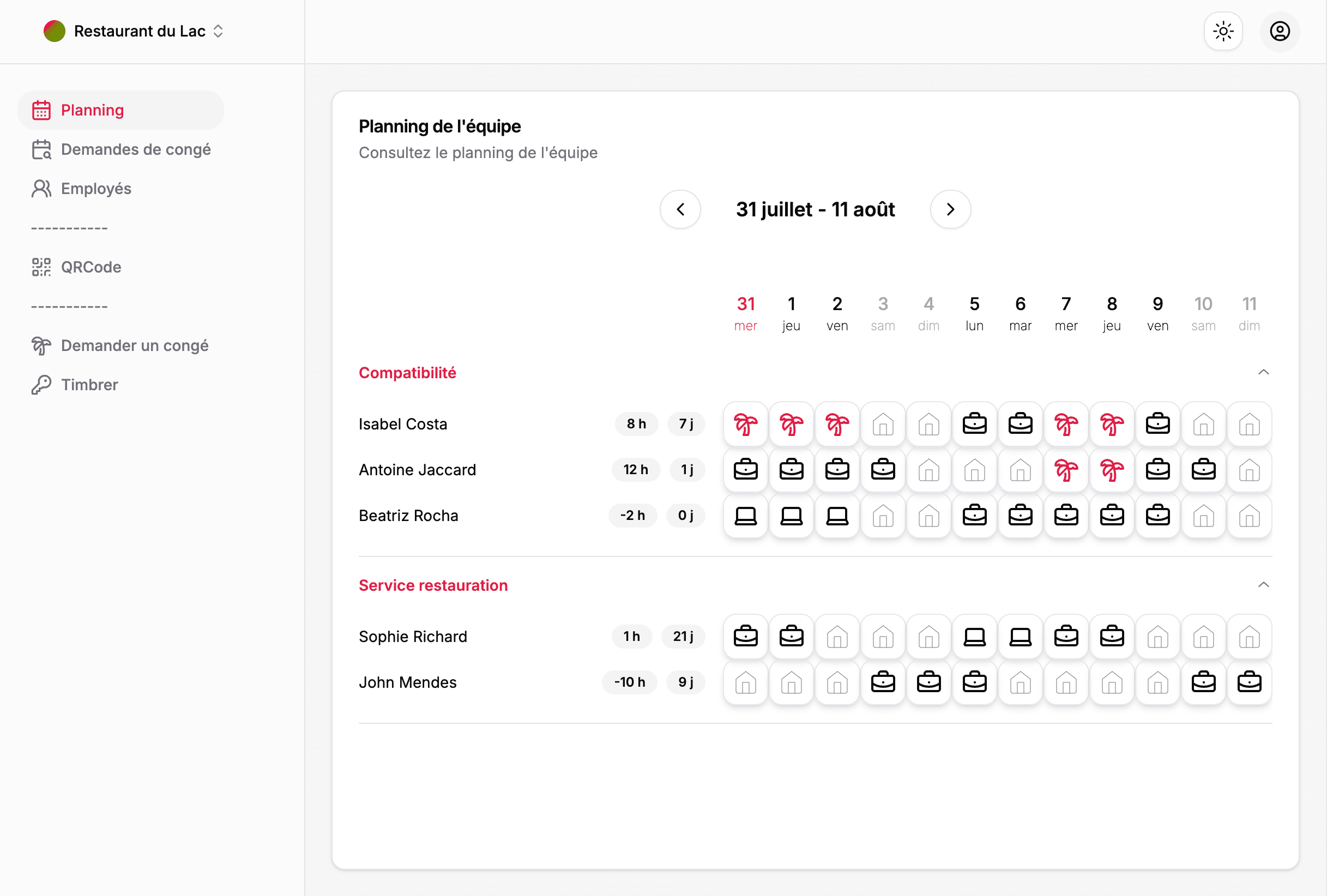 Picture representing Planifi planning ui