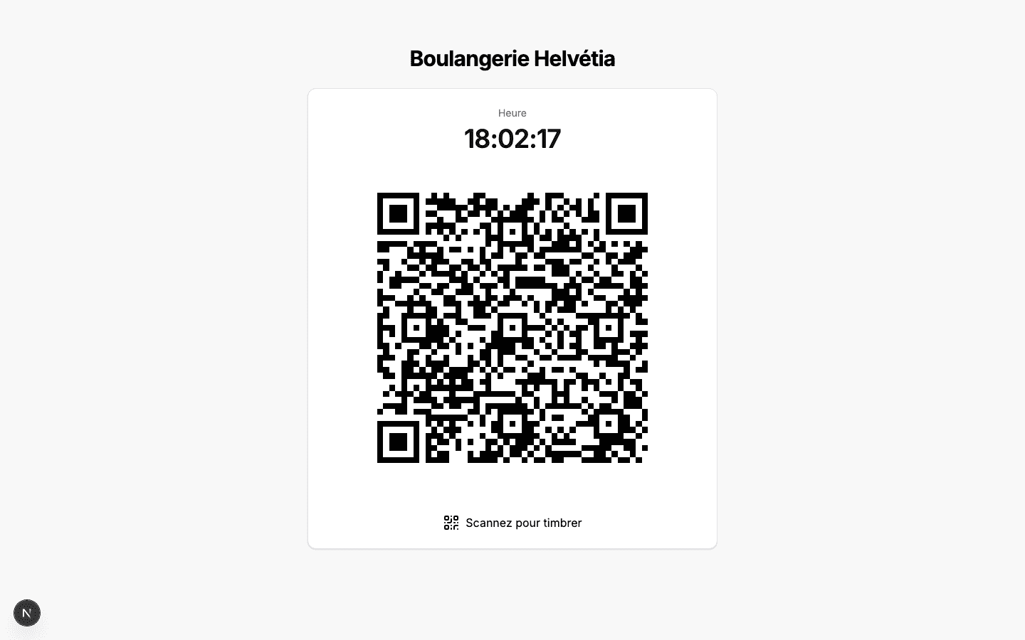 Les points de timbrage QR de Planifi